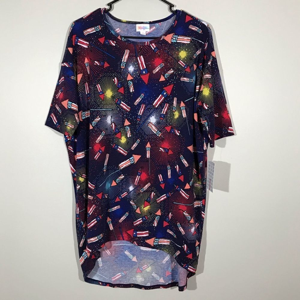 🎉 3 for $20 NWT Lularoe Irma Fourth Of July